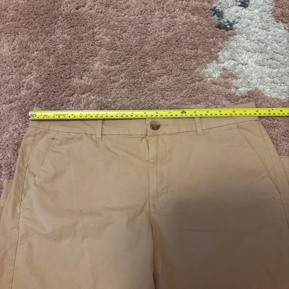 American Eagle High-Waisted Stovepipe Stretch Pants Womens SZ 12 Sort Tan wide - Picture 6 of 8